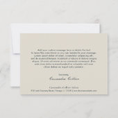 エレガント ネイビーブルー モダン ビジネス サンキューカード (裏面)