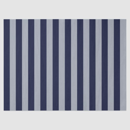 エレガント ネイビーブルー ライトブルー ストライプ柄 薄葉紙 (正面)