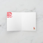 エレガント ハイ ヒール サンクス カード (内部)