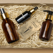 エレガント ハサミ コーム グレー水彩 名刺