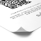 エレガント&ハネムーンモダンファンドQRコード ポスター (角)