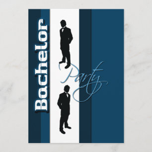 エレガント「バチュラーパーティ」スタッフォーマルグ 招待状