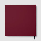 エレガント&バモダンルグンディ結婚スクリプト ゲストブック (裏面)