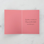 エレガント パステル ピンク マジカル ユニコーン 折りたたみ カード (内部)