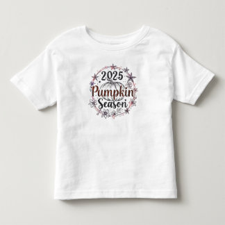 エレガント・パンプキン・シーズン 2025 – 秋のデザイン トドラーTシャツ