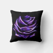 エレガント&パースタイリッシュプルネオンバラ印象的なフローラ クッション (裏面)