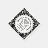 エレガント、パーソナライズされた誕生日紙ナプキンス スタンダードカクテルナプキン (角)