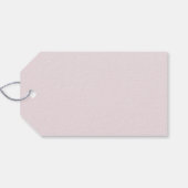 エレガント パーフェクト ブレンド ピンクの蝶結び ブライダル シャワー ギフトタグ (裏面横)