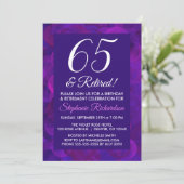 エレガント パープル65 と 引退のお祝いパーティー 招待状 (スタンド正面)