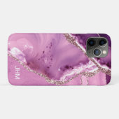 エレガント パープル アゲート Case-Mate iPhoneケース (裏面(横))