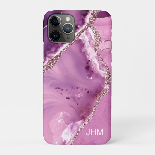 エレガント パープル アゲート Case-Mate iPhoneケース (裏)