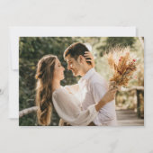 エレガント パープル ラブ サンクス カード (正面)