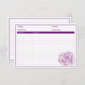 エレガント パープル ローズ (正面/裏面)