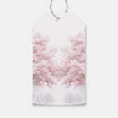 エレガント ビューティフル 桜 ブライダル ティー ギフトタグ (裏面)
