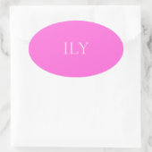 エレガント ピンク カラー ステッカー (バッグ)