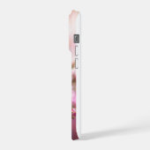 エレガント ピンク バラ スマホケース iPhoneケース (左側面)