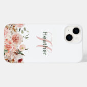 エレガント ピンク フラワー iPhone/iPadケース Case-Mate iPhoneケース (裏面 (横))