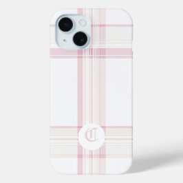エレガント ピンク プラッド カスタマイズ可能 スマホケース iPhone 15ケース