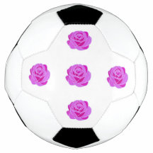 エレガント ピンク ローズ ステンドグラス サッカーボール -