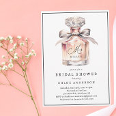 エレガント ファンシー ウォーターカラー香水 ブライダルシャワー 招待状