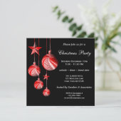 エレガント&フェスティバルクリスマスパーティの招待状 招待状 (スタンド正面)