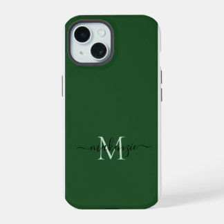 エレガント フェミニン スクリプト モノグラム iPhone 15ケース
