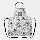 エレガント フェミニン モノグラム エプロン (正面)
