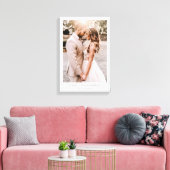 エレガント フォト ウェディング メモリアル キャンバスプリント (インサイチュ (リビング))