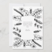 エレガント フォト パイン ファミリー クリスマス (裏面)