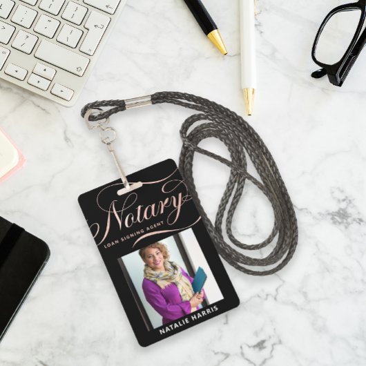 エレガント フォト ローズゴールド 抵当保証人 ローンエージェント バッジ