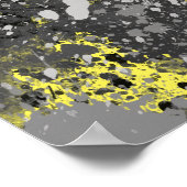 エレガント フォレスト アブストラクト ポスター (角)