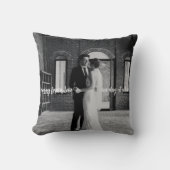 エレガント フォーエバー ラブ フォト カップル 新婚ギフト クッション (正面)