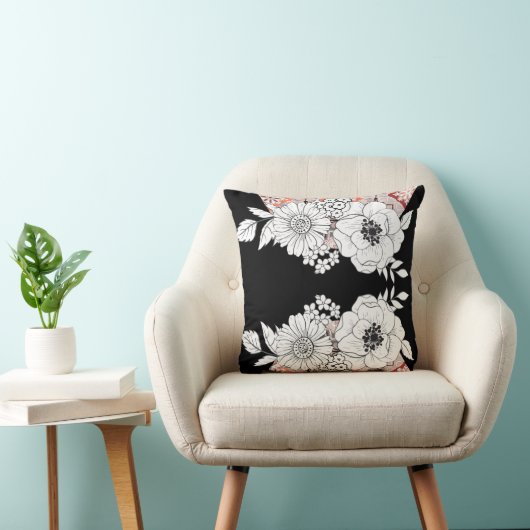エレガント フラワーリング クッション (椅子)