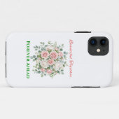 エレガント フラワー ウェディング時計 Case-Mate iPhoneケース (裏面(横))