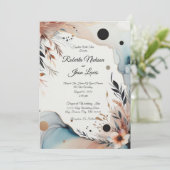 エレガント, フラワー, ラブ 招待状 (スタンド正面)