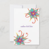 エレガント、フローラは私のメイド・オブ・オーナー（花嫁付き添い人） 招待状 (裏面)