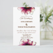 エレガント,フローラフォト結婚式招待状 招待状 (スタンド正面)