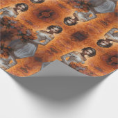 エレガント フローラル ブライド ウェディングコレクション ラッピングペーパー (角)