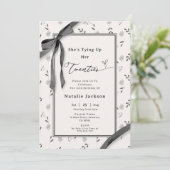 エレガント フローラル ボタニカル コケッタ 30歳の誕生日 招待状 (スタンド正面)