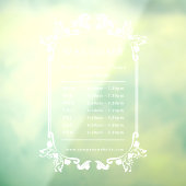 エレガント フローラル ヴィンテージ 営業時間 ウィンドウサイン (シート3)