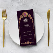 エレガント&フローラ幾何学的パタ結婚ーン メニュー