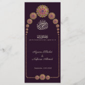 エレガント&フローラ幾何学的パタ結婚ーン メニュー (正面)