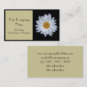 エレガント、フローラ、ツートーン、デイジー名刺 名刺 (正面/裏面)