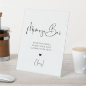 エレガント&ブモダンラック&ホワイト桃佐バー 台座サイン (インサイチュ)