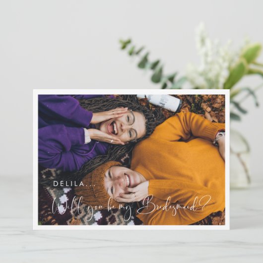 エレガント&ブモダンリーデスメイド提案カード 招待状 (スタンド正面)