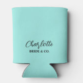 エレガント ブライド & Co. ブライダルシャワー ティール 缶クーラー (裏面)