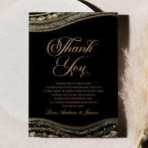 エレガント ブラック ゴールド アゲート アニバーサリー パーティー