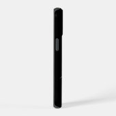 エレガント ブラック ゴールド モノグラム iPhone 15ケース (右側面)