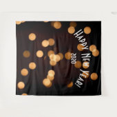 エレガント ブラック ゴールド 新年の写真撮影用背景 タペストリー (正面(横))