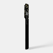 エレガント ブラック ゴールド 謹賀新年 iPhoneケース (左側面)